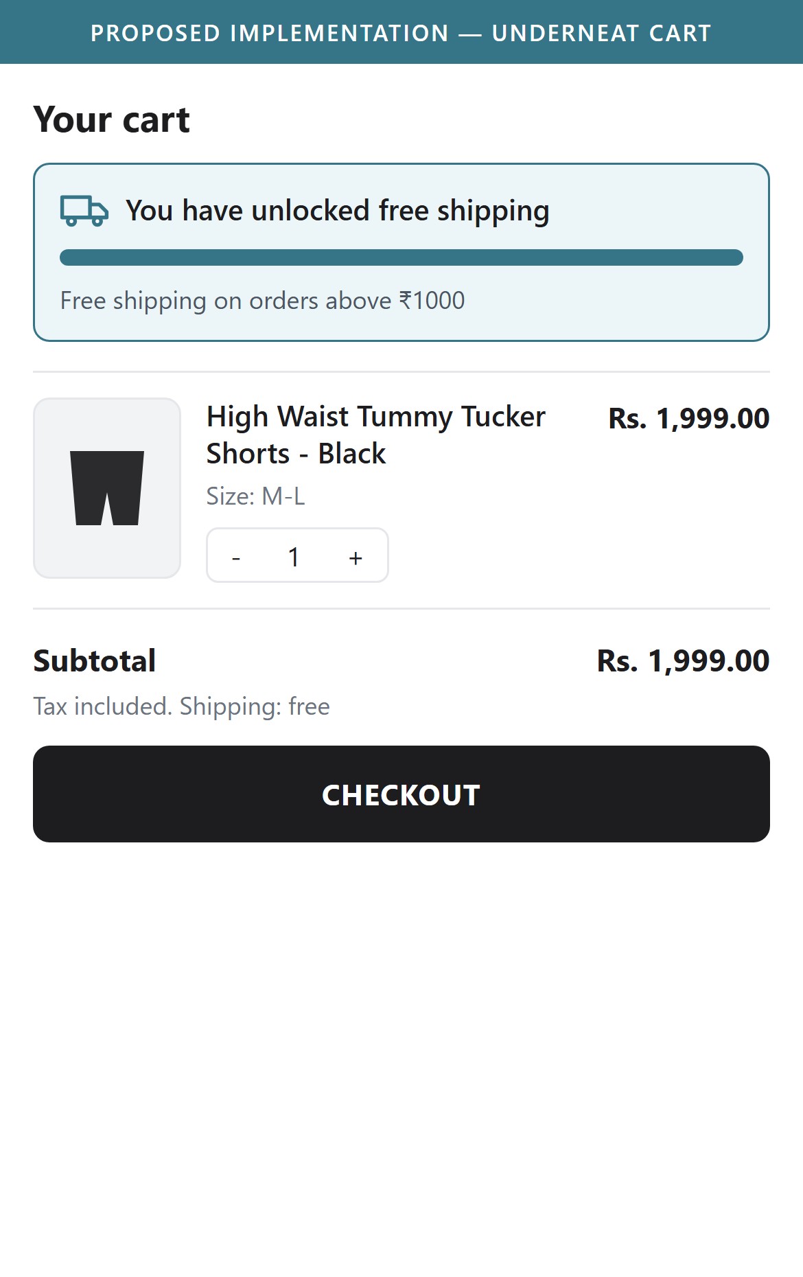 Proposed Implementation — Underneat Cart